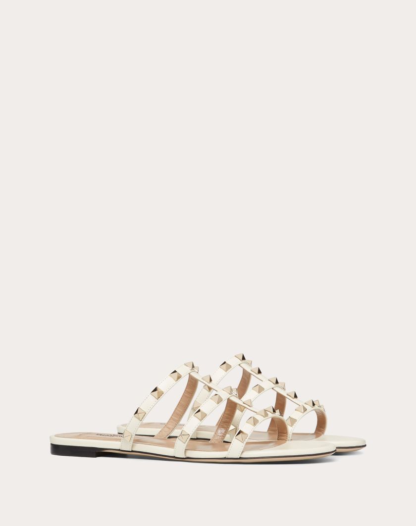 ROCKSTUD FLAT SLIDE SANDAL - Image 1